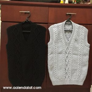 Áo len đan tay sát nách cho nam theo yêu cầu