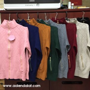 Áo len dây kéo cho nữ