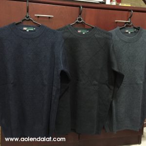 Áo len nam cổ tròn