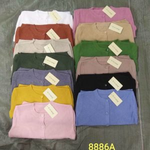 Áo khoát len cổ tròn len  sợi min