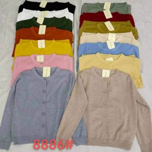 Áo len caảdigan cổ tròn