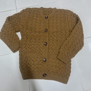 Áo len đan tay cổ tròn