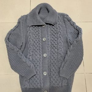 Áo len đan tay túi xéo cổ bẻ