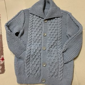 Áo len đan tay màu xám xanh