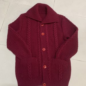 Áo đan tay mẫu mới 2024 màu đỏ mận