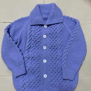 Áo đan tay màu xanh tím