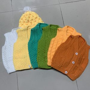 Áo đan tay sát nách cho bé 1 đến 5 tuoi